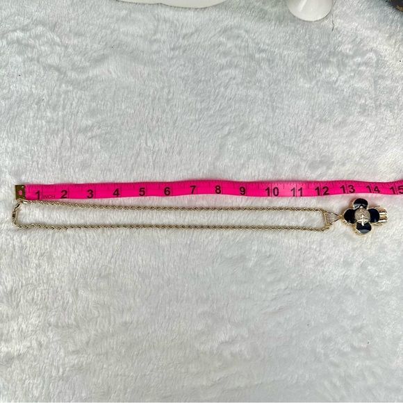 Vivienne Character Mascot NEW gold plated rhinestone necklace - Picture 2 of 2